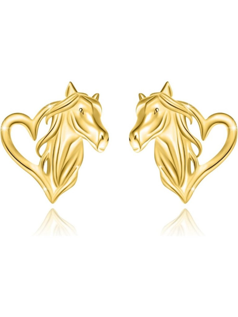Sterling Silver Horse Earrings for Women | Kentucky Derby Jewelry Gift